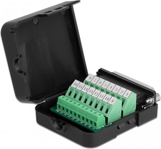Produktbild Delock Adapter Terminalblock 26Pin - DB25 Parallelport Stecker (DB25, 6.48 cm)