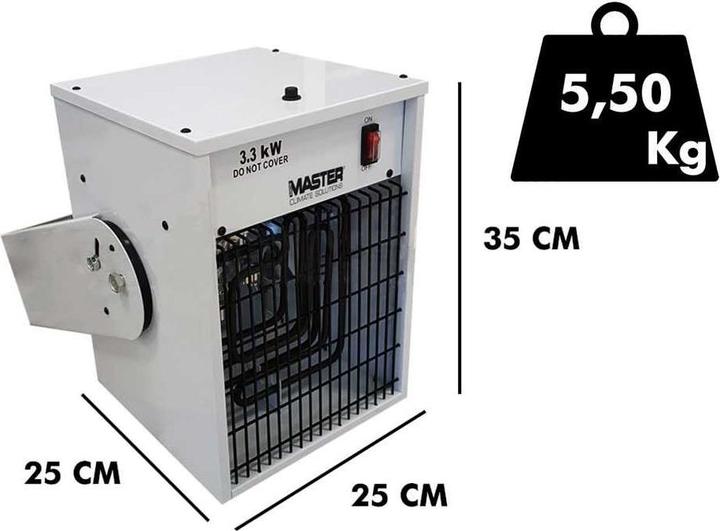 Produktbild Master TR 3D Heizlüfter mit Ventilator33 kw, ohne Fernbedienung (3300 W)