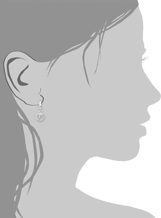 Actual product image Amor earring (Crystal, Silver)