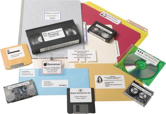 Actual product image Seiko SLP-ZIP ZIP disk labels, 1 roll of 190 labels