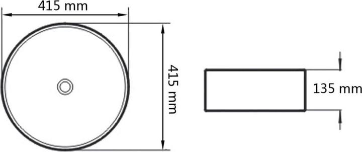 Immagine prodotto vidaXL Lavabo (415 mm, 415 mm)