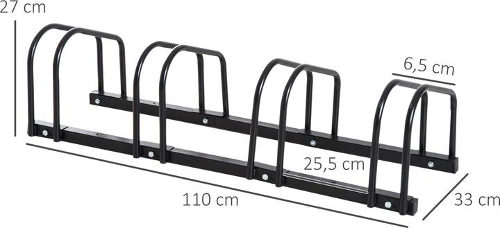 Image du produit Homcom Support de vélo avec 4 fixations