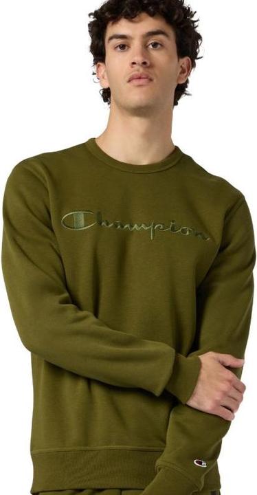 Productafbeelding Champion Herren-Sweatshirt mit Rundhalsausschnitt, oliv (M)