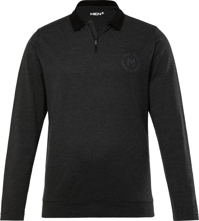 Produktbild Men+ Poloshirt Bauchfit, Langarm, Piqué, Zipper (XL)