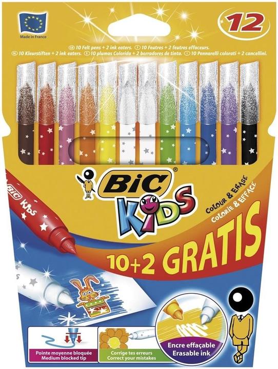 Produktbild Bic Kinder Färbung & tilgen, gratis 10 + 2 (10x)
