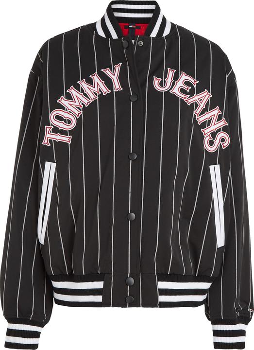 Produktbild Tommy Hilfiger Tommy Jeans Pinstripe Letterman Bomberjacke - 88915 (XS)
