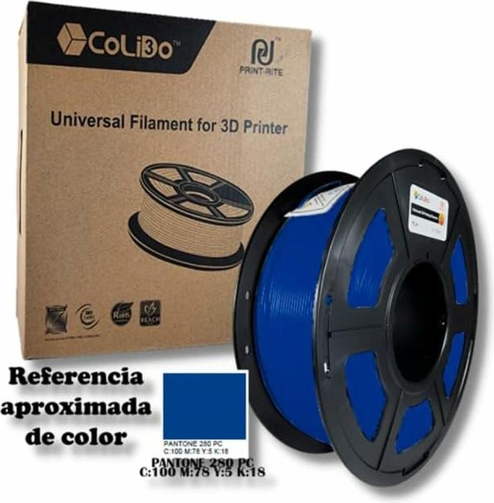 Image du produit CoLiDo Filament 3D PLA Bleu 1.75mm Diameter, 1KG (PLA+ LECTURE, 1.75 mm, 1000 g, Bleu)