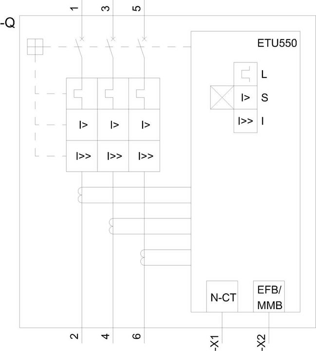 Actual product image Siemens Circuit-breaker 40A 3p 16-40A/In 3VA6140-6JP31-0AA0