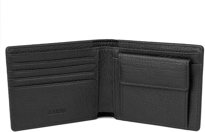 Produktbild Aarni Deer leather wallet with coin pocket, black