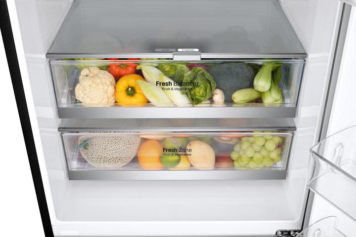 Produktbild LG GBB569MCAMN.AMCQEUT Freistehender Kühl-/Gefrierschrank 462 L E Schwarz (462 l)