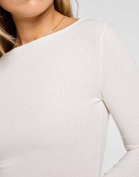 Immagine prodotto Lee Camicia a maniche lunghe Tee con collo a barca (L)