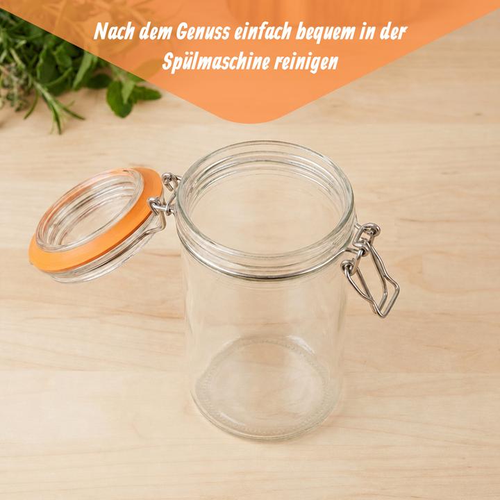 Produktbild Relaxdays 6x Einmachgläser (6 Stk., 0.50 l)