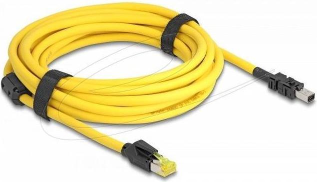 Image du produit Delock Kabel RJ45 Stecker Cat.6 zu Mini I/O 8 Pin D-Form Typ (S/STP, CAT6, 5 m)
