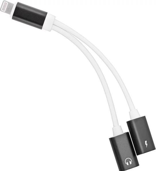 Produktbild PremiumCord Adapter Lightning na jack audio + Lightning charging (Klinkenadapter)