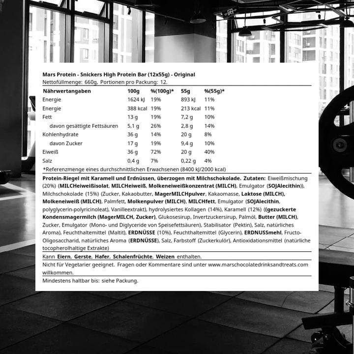 Produktbild Snickers Proteinriegel (12 Stk., 660 g)