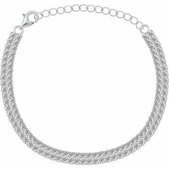 Brilio, Armschmuck, Silver - Silver chain bracelet Lambada CN008W - Length: 20 cm, (20 cm)