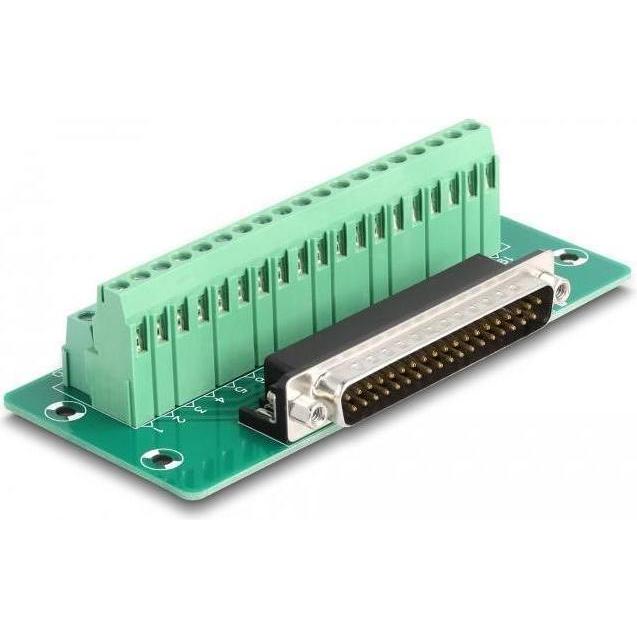 Thumbnail - Delock D-Sub 37 Pin St zu Terminalblock für Hutsch (Netzwerkkabel), Netzwerk Zubehör