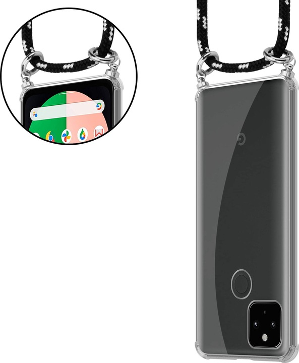 Produktbild Cadorabo TPU Handy Kette SILBER Cover