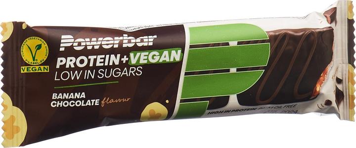 Produktbild Powerbar Protein+Vegan Riegel Banana Chocolate 42 g (Banana Chocolate, 2 Stk., 42 g)