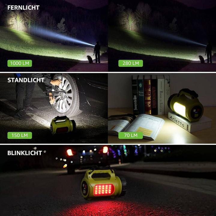 Actual product image Lepro LED-Handscheinwerfer (25 cm, 1000 lm)
