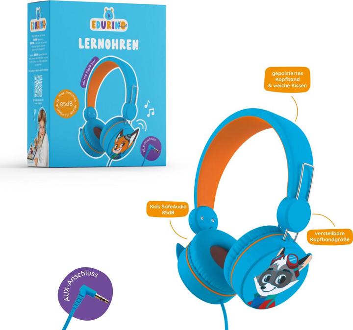Produktbild Edurino Kopfhörer blau, d