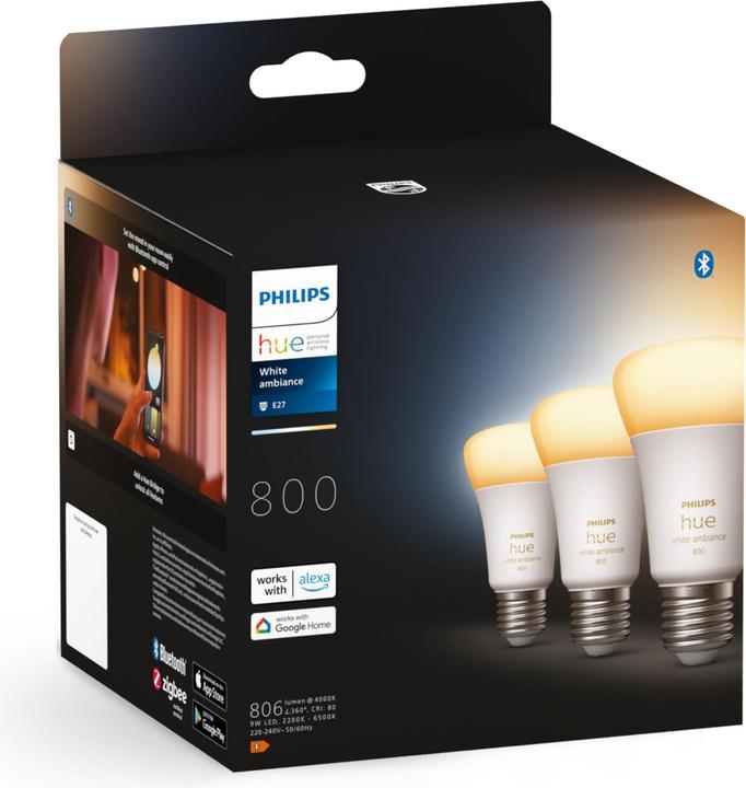 Actual product image Philips Hue White Ambiance (E27, 806 lm, 3x)