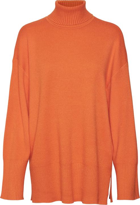 Vero Moda VMGOLDNEEDLE WIDE LS LONG ROLLNECK PULL. Pull en maille (S)