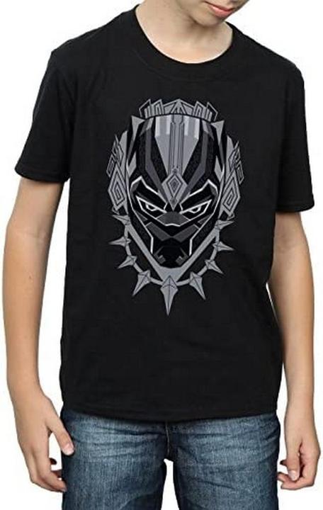 Actual product image Black Boys Head Cotton T-Shirt (128)