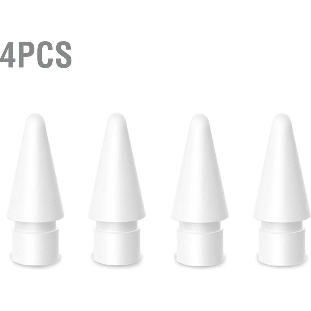 4smarts Ersatzspitzen für Apple Pencil (1.Gen./2.Gen.) 4 Stk. Set, Stylus Zubehör, Weiss