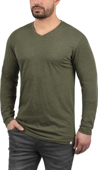 Immagine prodotto Solid Beda Maglia Maglie A Maniche Lunghe Da Uomo Con Collo A V (S)