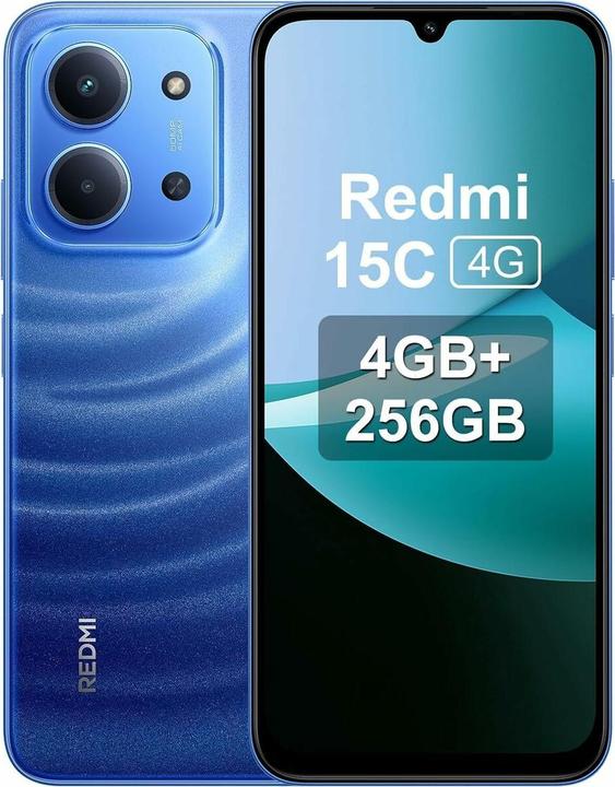 Actual product image Xiaomi Redmi 15C 4G (256 GB, Moonlight Blue, 6.90", Dual SIM, 4G)