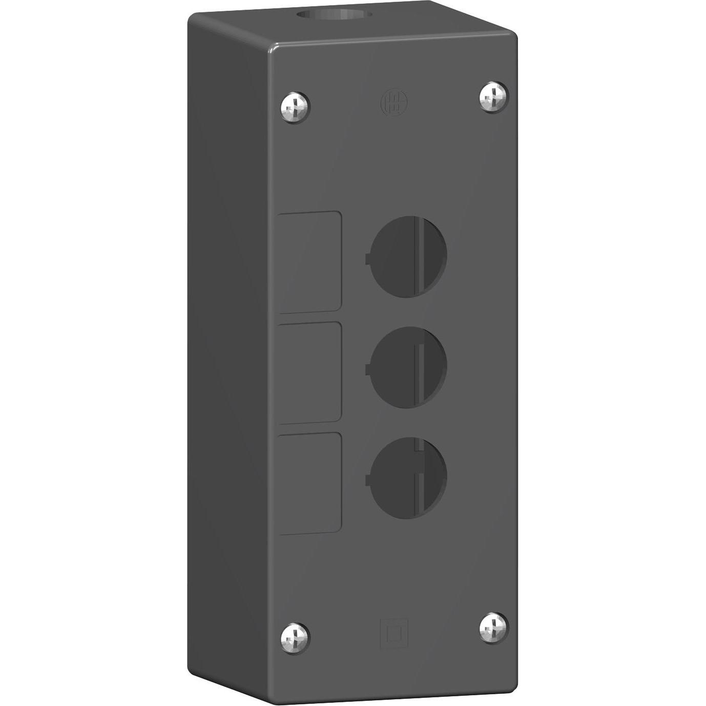 Schneider Electric Leergehäuse 3 Stelle (Gehäuse), Elektronikzubehör + Gehäuse, Schwarz