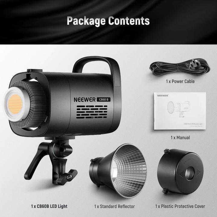 Actual product image Neewer CB60B Bi-Color Video Light 70W With App ControlOptimized (Video light)