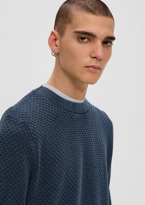 Produktbild s.Oliver Strickpullover Strickpullover mit Waschung (L)