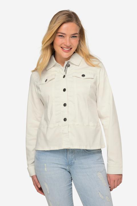 Produktbild Laurasøn Jeansjacke, Hemdkragen, Zierbänder, Langarm (XL)