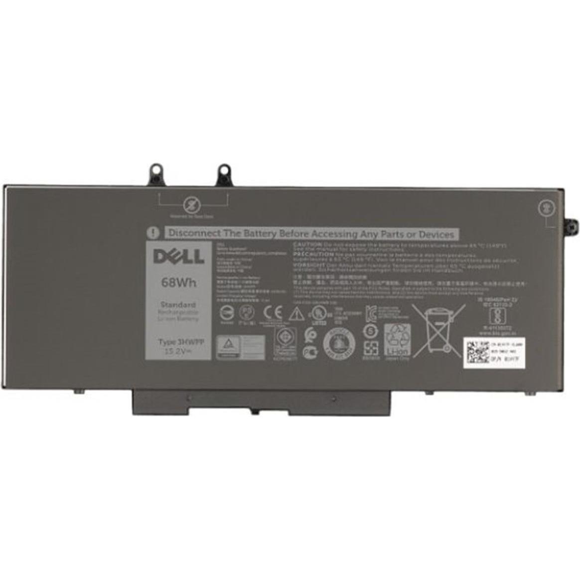 Dell Battery, 68WHR, 4 Cell (4 Zellen, 4250 mAh), Notebook Akku