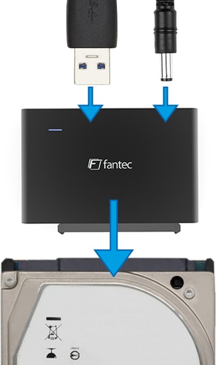 Produktbild Fantec USB zu SATA adapter