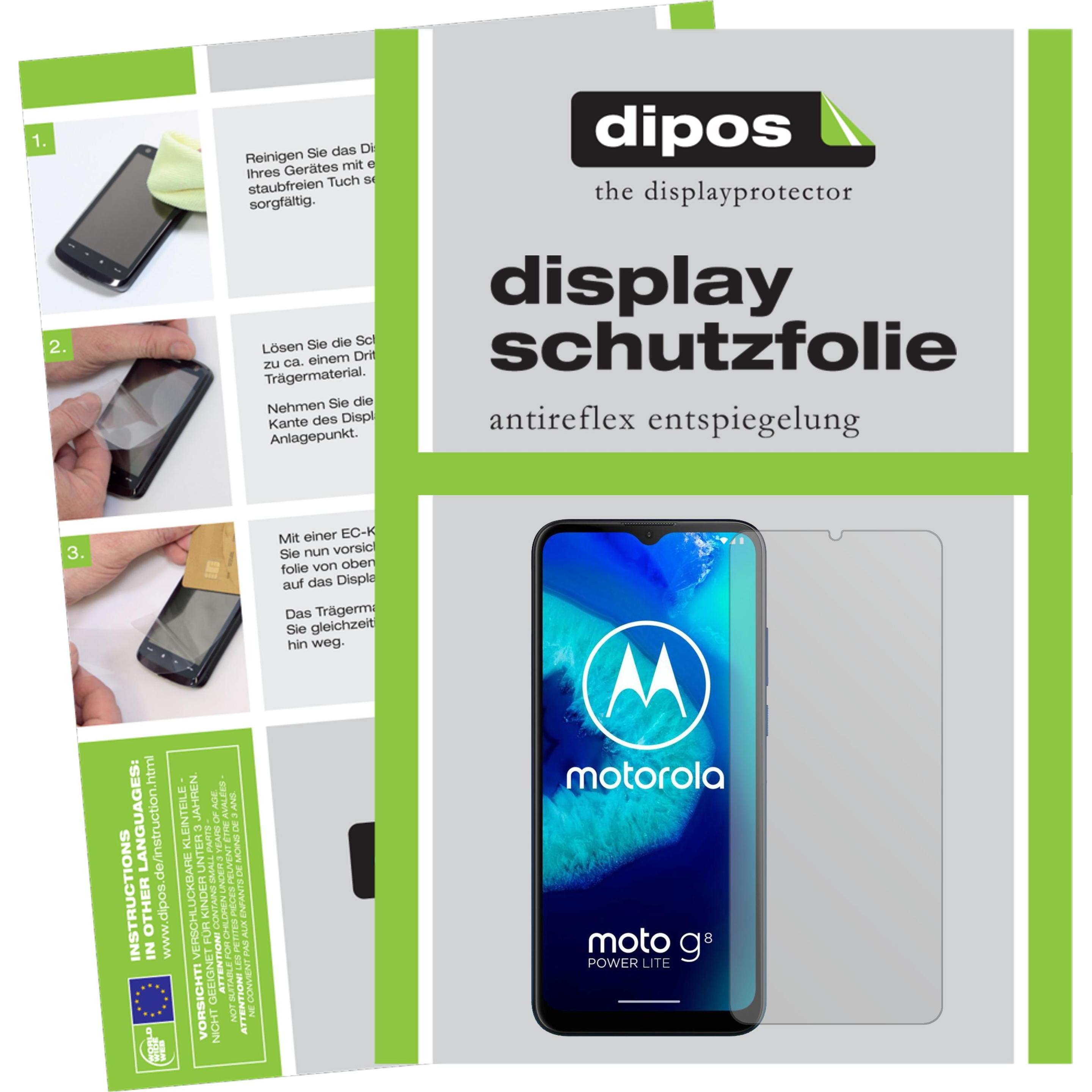 Dipos Displayschutzfolie Antireflex (6 Stück, Motorola Moto G8 Power Lite), Smartphone Schutzfolie, Transparent