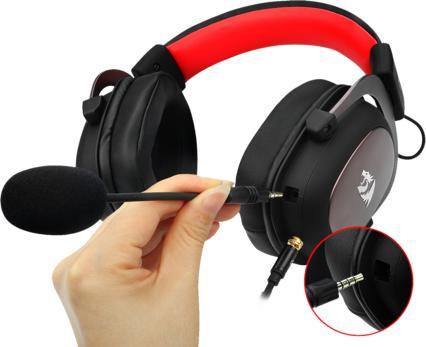 Actual product image Redragon H510 Zeus Headset Wired Head-band Gaming USB Type-A Black, Pink, Red (Cable)