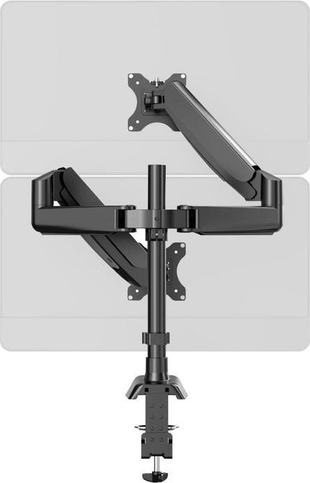 Actual product image Hermex Monitor arm 2 monitors (Table, 32")