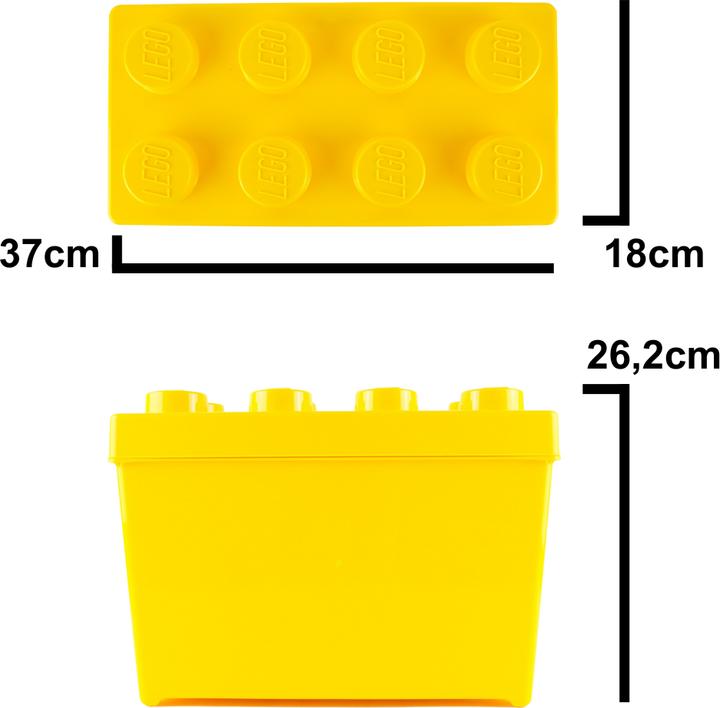 Produktbild LEGO Aufbewahrungsbox Gross mit Deckel Stapelbar NEU! Teile 2x