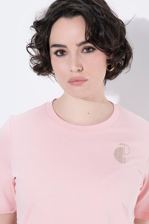 Produktbild Ulla Popken Sweatshirt, Metallic-Stickerei, Rundhals, Halbarm (46, 48)