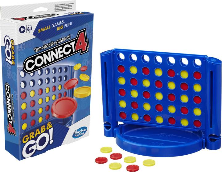 Actual product image Komelon HAS Connect 4 Travel game Grab&Go (English, 2 Players)