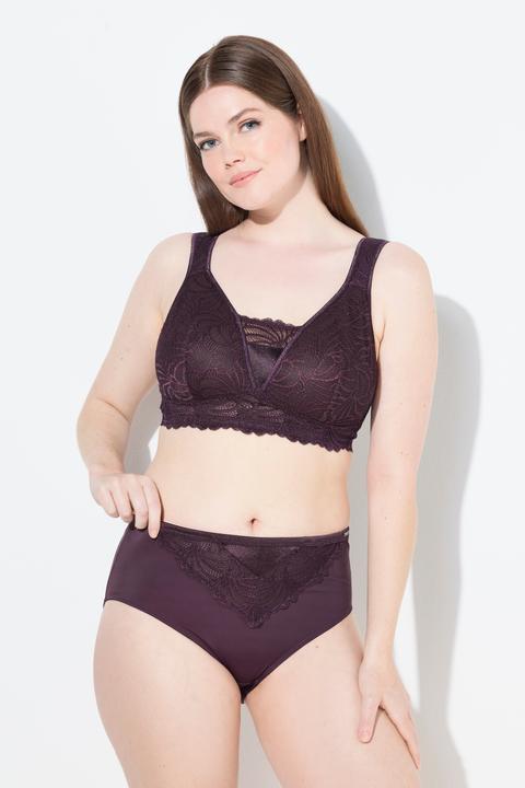 Image du produit Ulla Popken Culotte maxi en microfibres, avec dentelle (42, 44)