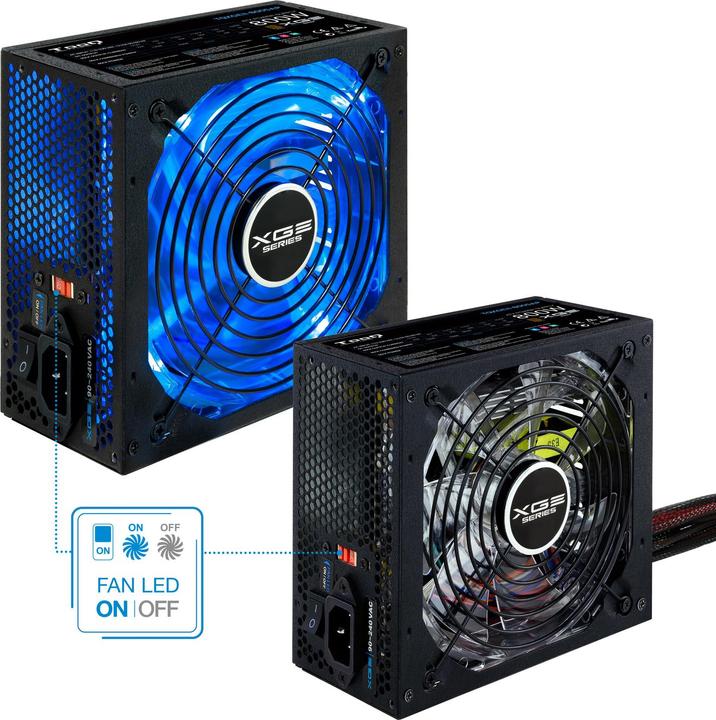 Produktbild Tooq Technology TQXGEII-800SAP Netzteil 800 W 20+4 pin ATX ATX Schwarz (800 W)