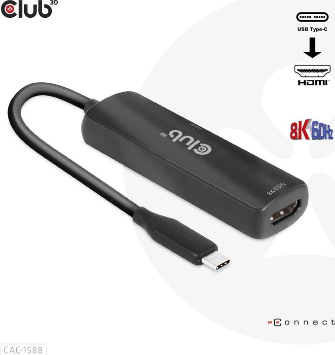 Produktbild Club 3D CAC-1588 (USB-C, 2 Ports)