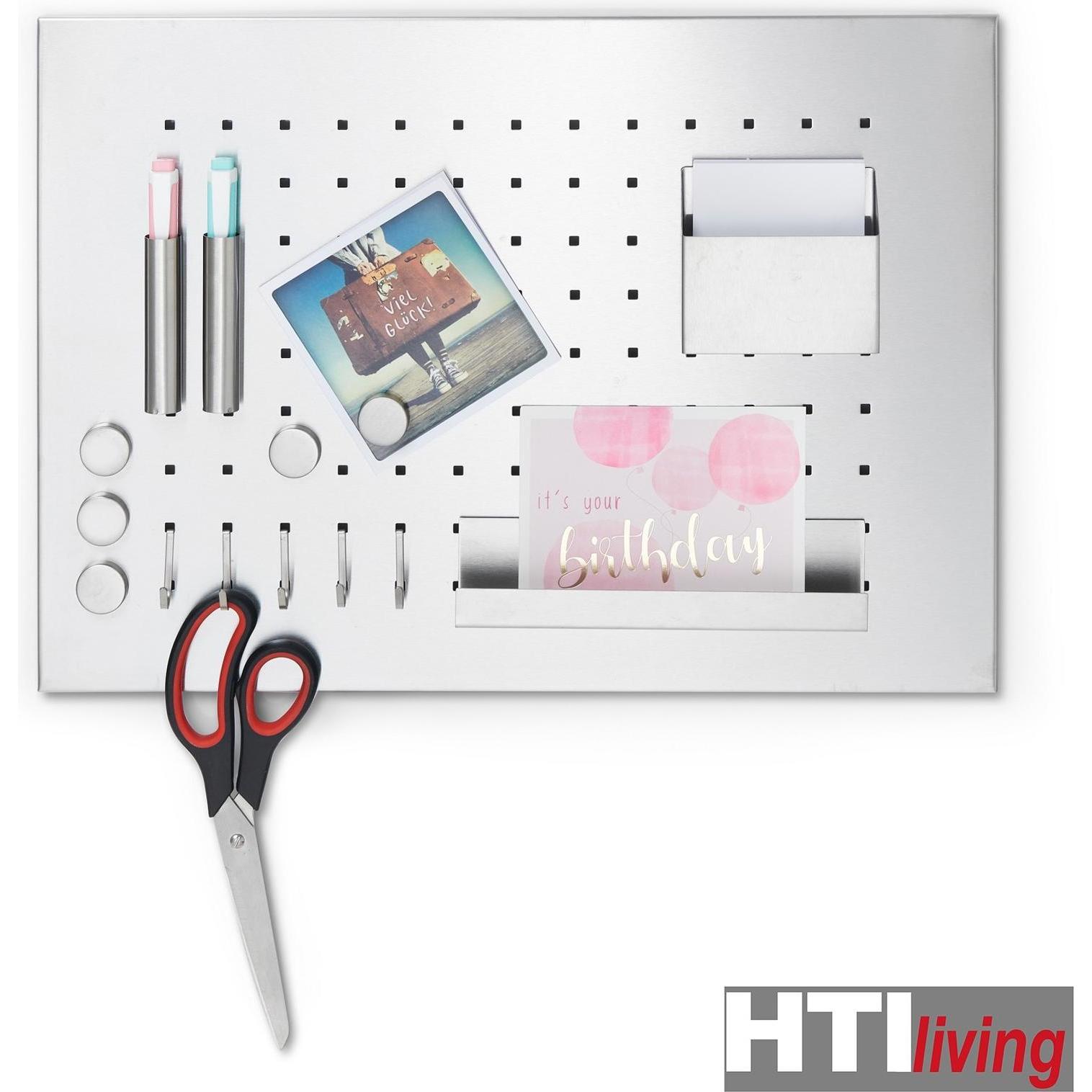 HTI-Living, Pinnwand, Memobord mit Utensilien (Magnettafel, 50 x 35 cm)