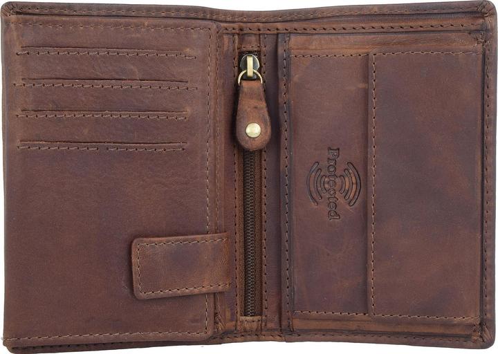 Immagine prodotto Greenland Nature Portafoglio Soft & Safe RFID in pelle 9,5 cm