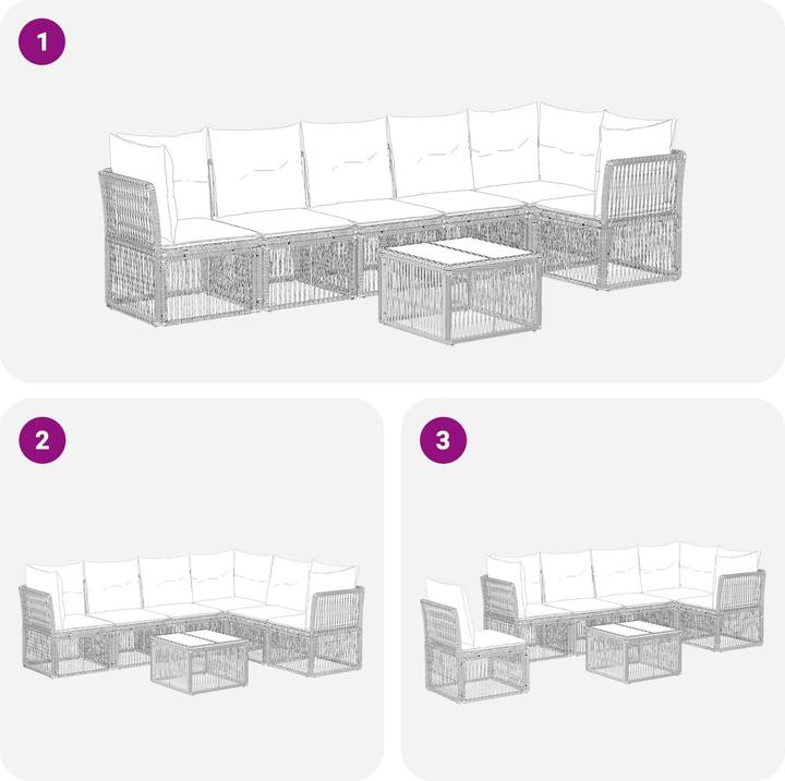 Produktbild vidaXL Garten-Sofa