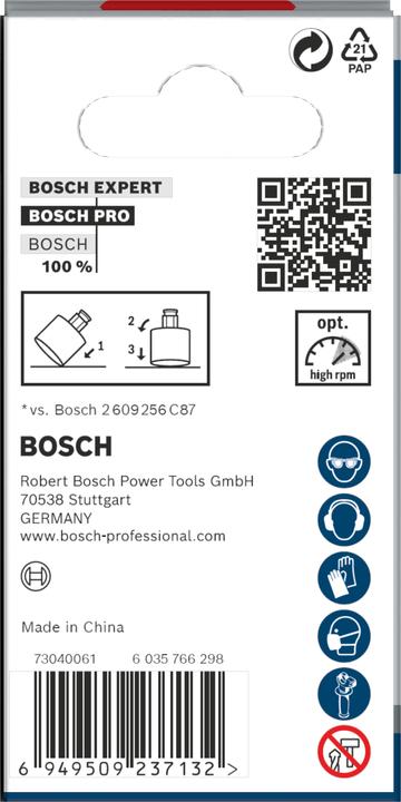 Nährwerte und Zutaten Bosch Professional Zubehör PRO Tile PC Plus Lochsäge, 44 mm, HS (44 Millimeter)